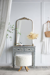 Arch Mirror, Baroque Inspired Wall Decor For Bathroom, Bedroom, Living Room