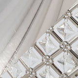 Ashland - Contemporary Table Lamp Square Clear Crystal (Set of 2) - Polished Nickel