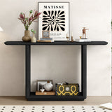 Console Table With Curved Corners And U Base Design