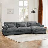 Super Comfort Oversized Modular Sectional Sofa With Movable Ottoman