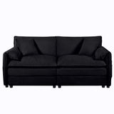 Modern Oversized Chenille Loveseat Sofa With Deep Seat And Diy Combination