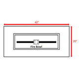Propane Outdoor Durable Fire Pit Table - Gray
