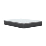 10" Full Size Hybrid Mattress In A Box, Gel Memory Foam Mattress Top With Pocket Coil Base - Gray / White