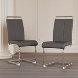 Modern Dining Chairs With Padded Seat, High Back