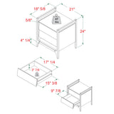 Scandi - Angle Face Nightstand