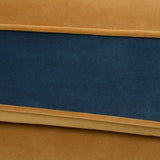 Anya - Boho Chic Wingback Accent Arm Chair - Floral / Leopard / Blue Teal / Yellow Gold