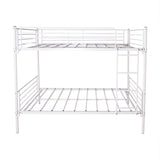 Space Saving Bunk Bed With Metal Frame And Ladder