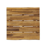 Passion - Outdoor Side Table With Cross Base And Slatted Top - Teak