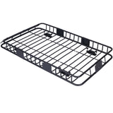 Motoring Rooftop Cargo Carrier Basket Steel, Universal Fit Roof Rack