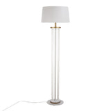 Rope Contemporary Floor Lamp - Natural / White