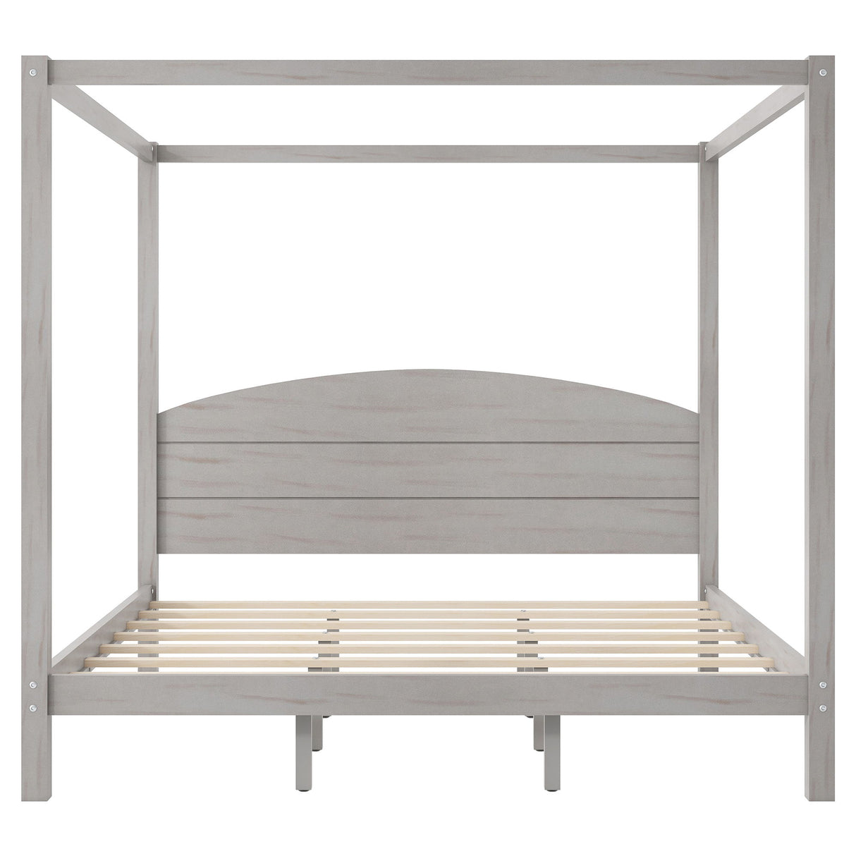 anopy Platform Bed With Headboard And Support Legs
