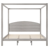 anopy Platform Bed With Headboard And Support Legs