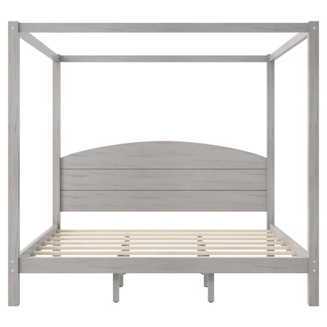 anopy Platform Bed With Headboard And Support Legs