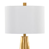 Pompeii - Contemporary Table Lamp - Gold / White