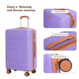 5 Piece Set Hard Case Spinner Wheels Luggage Sets With Tsa Lock