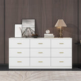 9 Drawer Dresser, Ample Storage For Bedroom