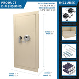 Durable Biometric Wall Safe