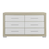 Elsa - 2 Toned And Dresser With Bar Handle And Construction