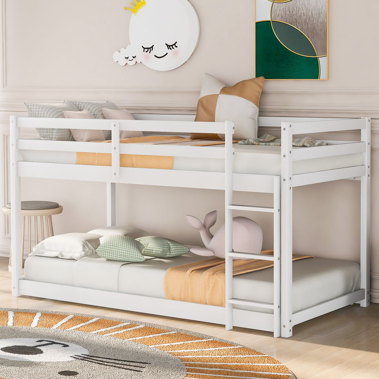 Floor Bunk Bed With Ladder