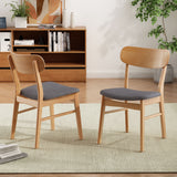Brilliantine - Dining Chair With Cushion And Wood Frame (Set of 2)