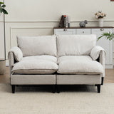 Convertible Combination Sofa With Footstools With Storage