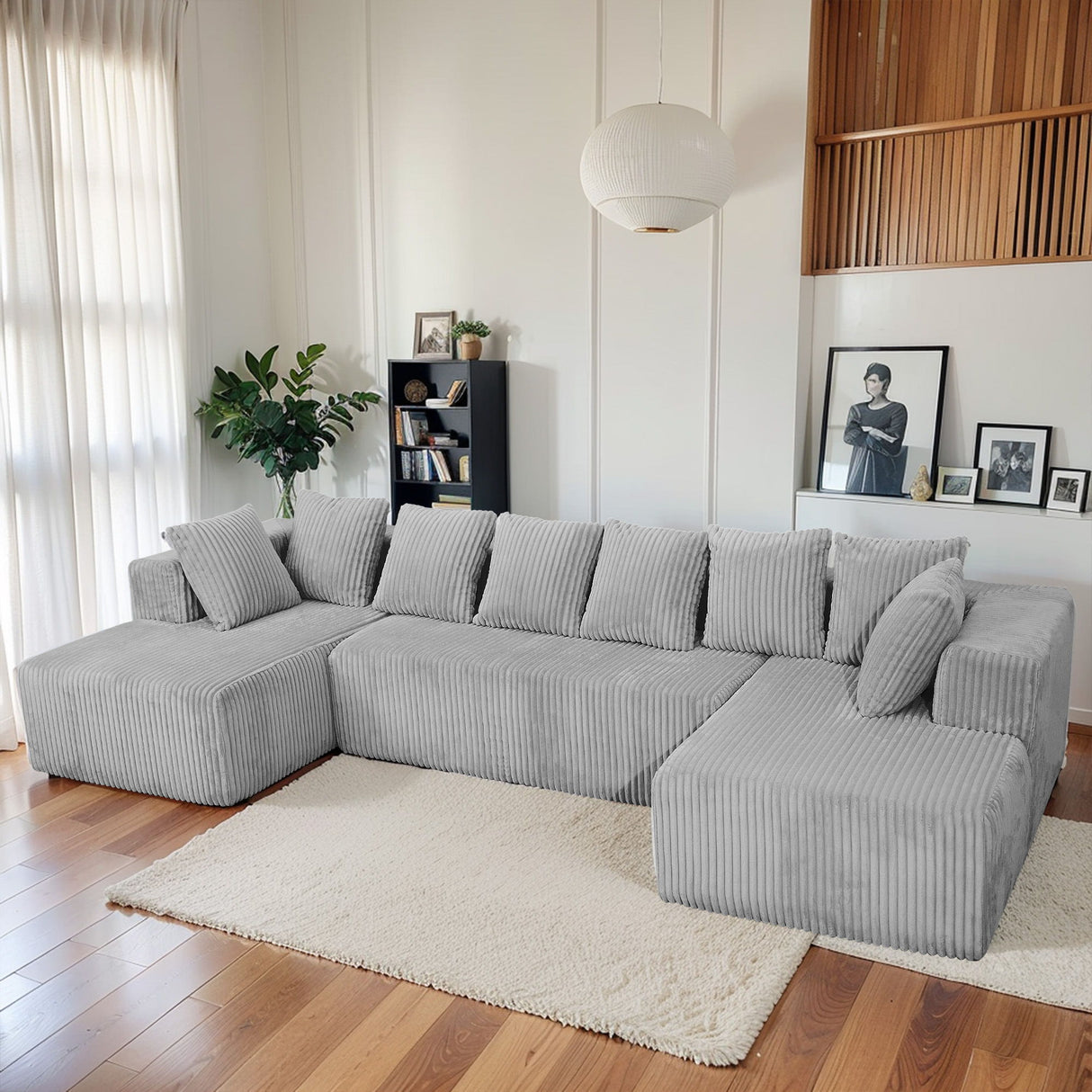 Modular U Shaped Sectional Sofa