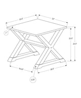 Compact Accent End Table, Square, Transitional