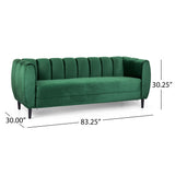 Miranda - Modern Glam Velvet 3 Seater Sofa