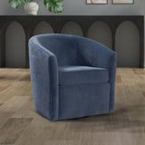Oaklynn - Barrel Style Swivel Accent Chair