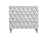 Anson - Console Cabinet - Silver / Champagne