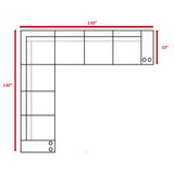Rattan Sectional Sofa Set With Cushions