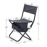 Folding Outdoor Chairs With Storage Bag, Portable Chair For Indoor, Outdoor Camping, Picnics And Fishing