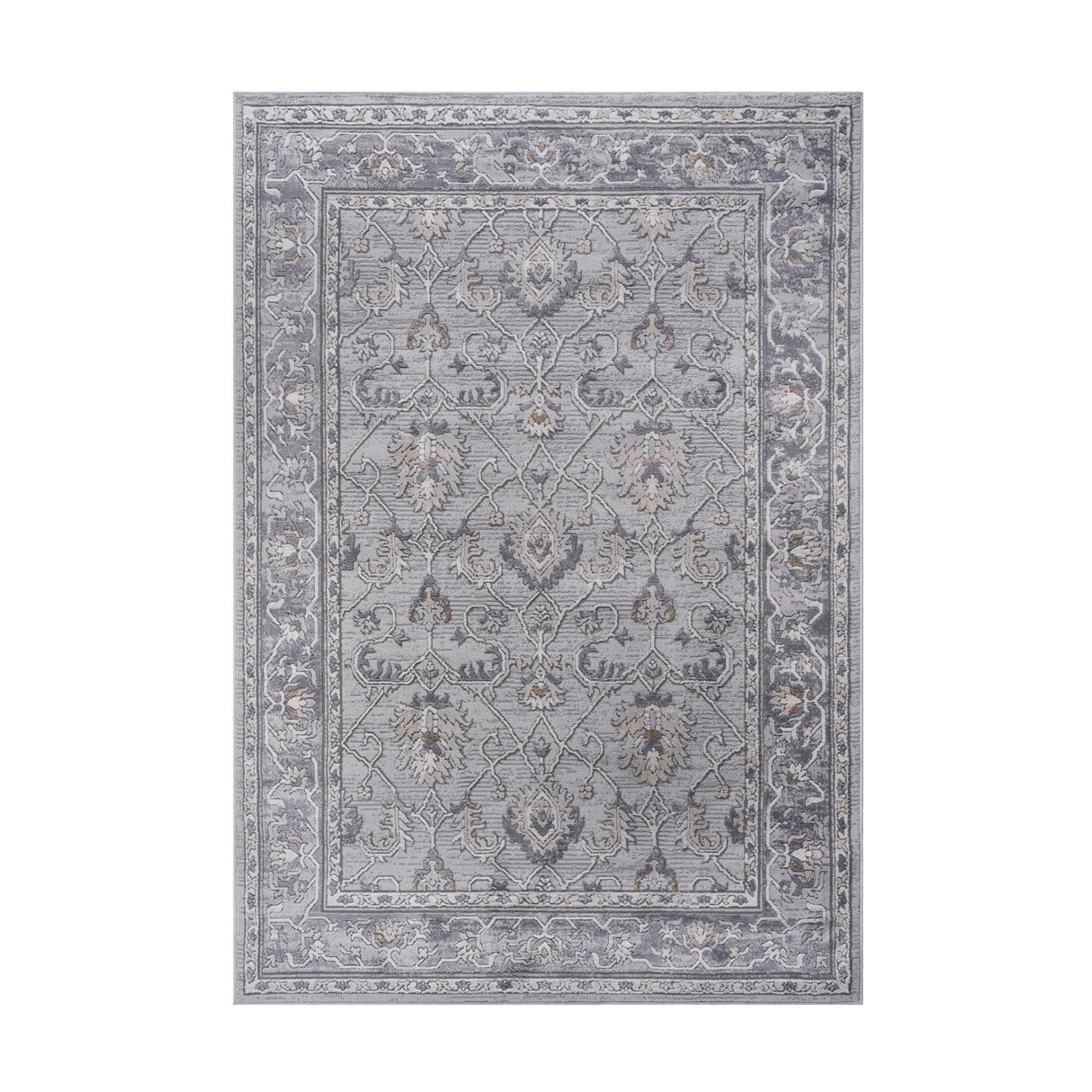 Marfi - 6' X 9' Oriental Area Rug - Ivory / Gray