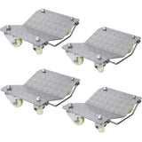 Heavy Duty Car Dolly Set, 6000Lbs Capacity, Metal Construction - Gray
