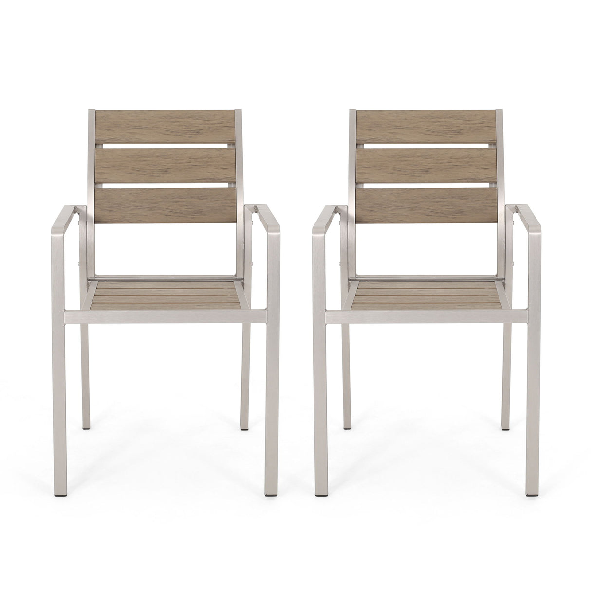 Dreamlan - Outdoor Aluminum Dining Chair (Set of 2)