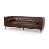 Contemporary 3 Seater Sofa With Tufted Design