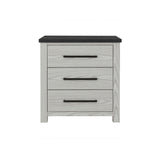 Avery - Nightstand With Top Spacious Drawers, Block Feet - Beige