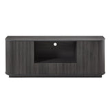 Modern Wavy TV Stand Rounded Sideboard With Storage Cabinet