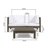 Oana - 3 Piece Love Seat Set With Coffee Table