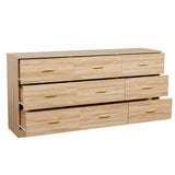 Modern Drawer Dresser For Bedroom, Ample Storage Wide Chest Of Drawers