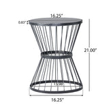 Lassen - Modern Outdoor Side Table With Hourglass Design