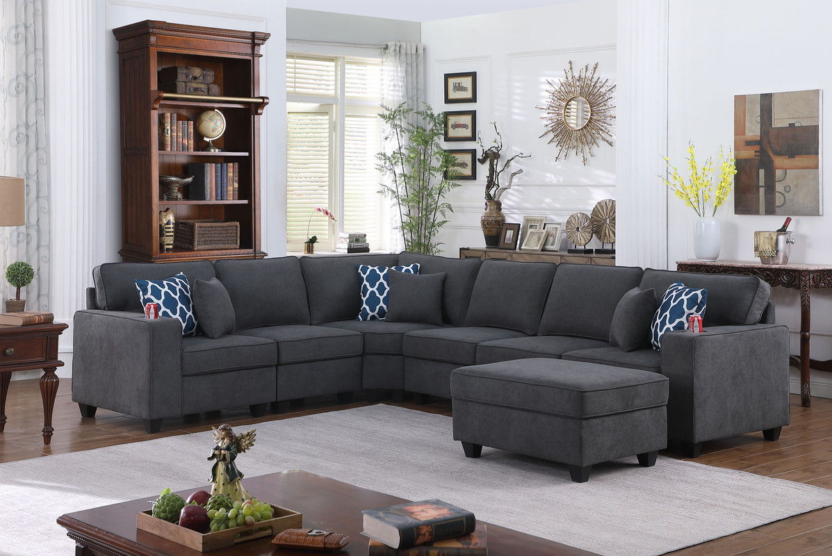 Cooper - Sectional Sofa With Ottoman And Cupholder
