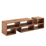 Cube TV Stand With Open Storage And 2 Shelves