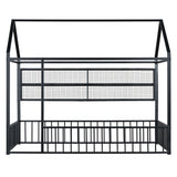 House Frame With Fence And Shelves