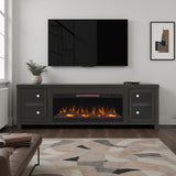 Tybee - Electric Fireplace TV Console For TVs Up To 95" - Clove