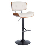 Lombardi - Mid Century Modern Adjustable Barstool