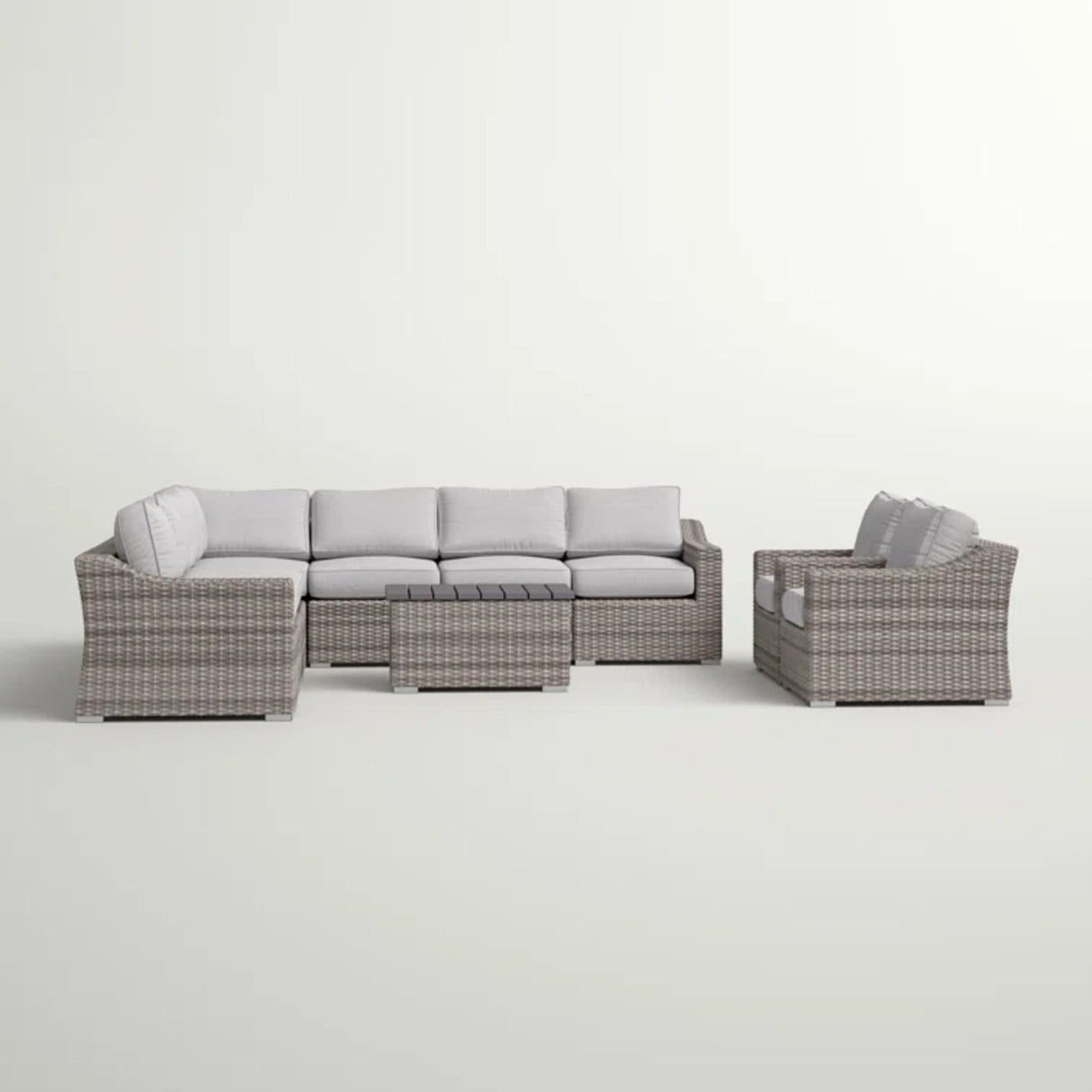 Stylish Sofa Seating Group With Cushions Perfect For Outdoor Gatherings