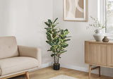 47" Tall, Artificial Plant, Oak Tree, Indoor, Faux, Fake, Floor, Greenery, Potted, Real Touch, Decorative - Green / Black